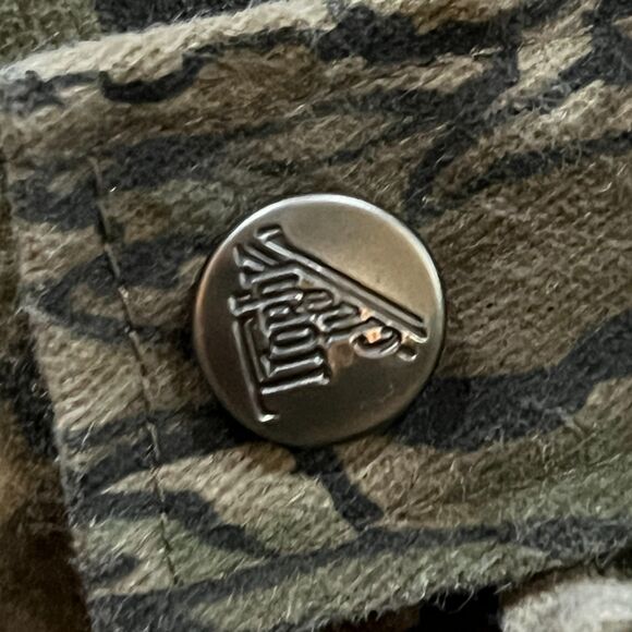 Vintage 80s Trophy Club Camo Bomber Hunting Jacket Realtree Style - Men’s Large - Picture 5 of 10